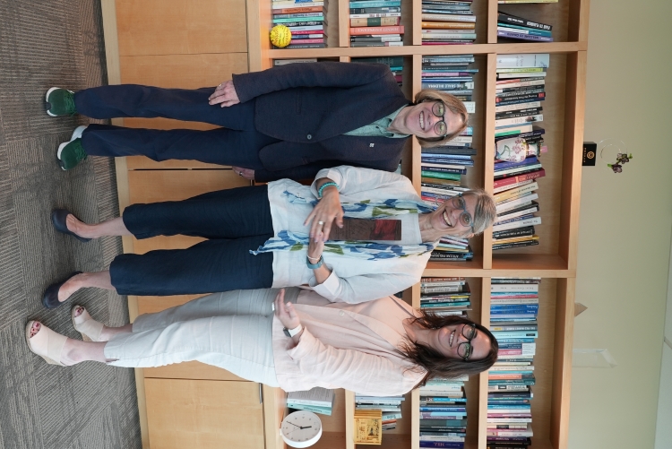 President Cudd met with ISP Director Karin Tittelbach, and OGEI Director Eowyn Ferey,